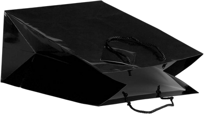 Black Large Glossy Gift Bags (10 x 13 x 5)