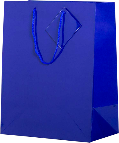 Blue Large Glossy Gift Bags (10 x 13 x 5)