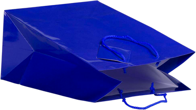 Blue Large Glossy Gift Bags (10 x 13 x 5)