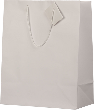 White Large Matte Gift Bags (10 x 13 x 5)