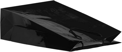 Black X-Large Glossy Gift Bags (12 1/2 x 17 x 6)