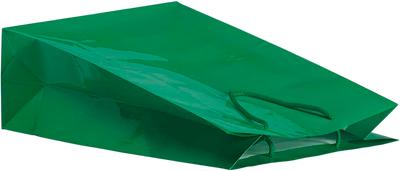 Green X-Large Glossy Gift Bags (12 1/2 x 17 x 6)