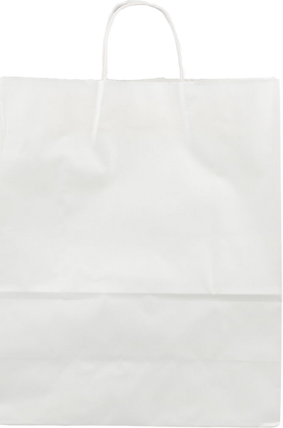 White Kraft X-Large Matte Gift Bags (12 5/8 x 15 1/2 x 6)