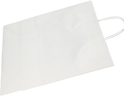 White Kraft X-Large Matte Gift Bags (12 5/8 x 15 1/2 x 6)