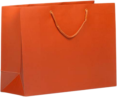 Orange X-Large Matte Gift Bags (16 x 12 x 6)
