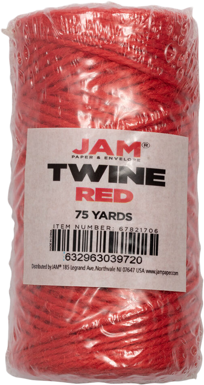Red 75 Yards Twine Ribbon