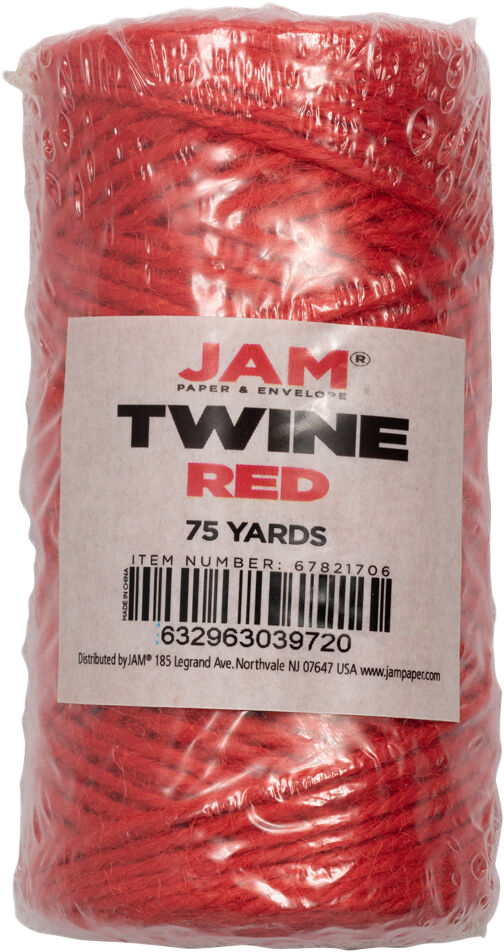 Red 75 Yards Twine Ribbon