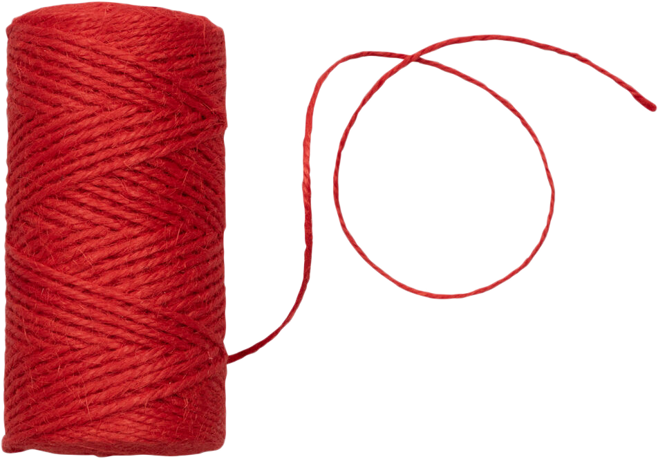 Red 75 Yards Twine Ribbon