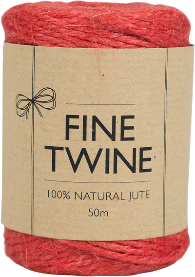 Red 75 Yards Twine Ribbon