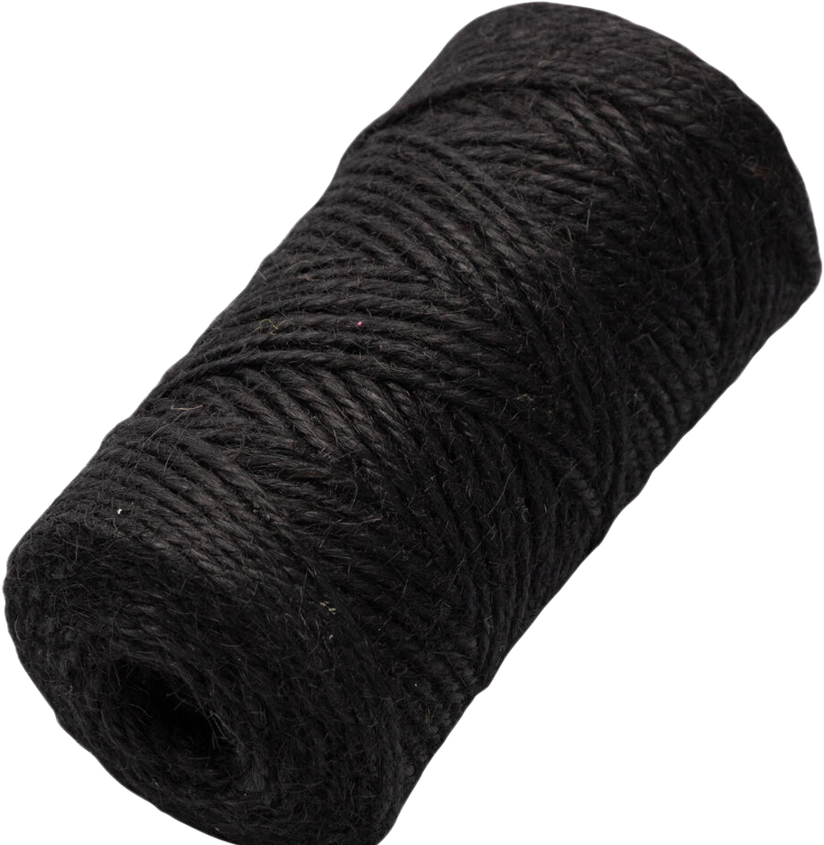 Black 75 Yards Twine Ribbon