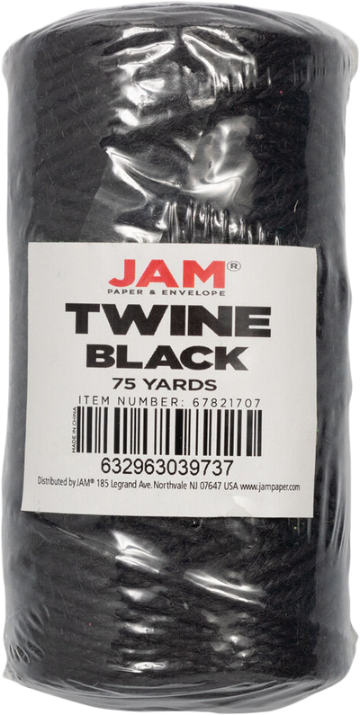 Black 75 Yards Twine Ribbon