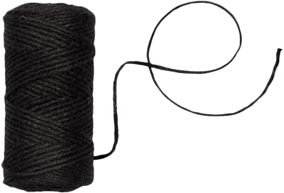 Black 75 Yards Twine Ribbon
