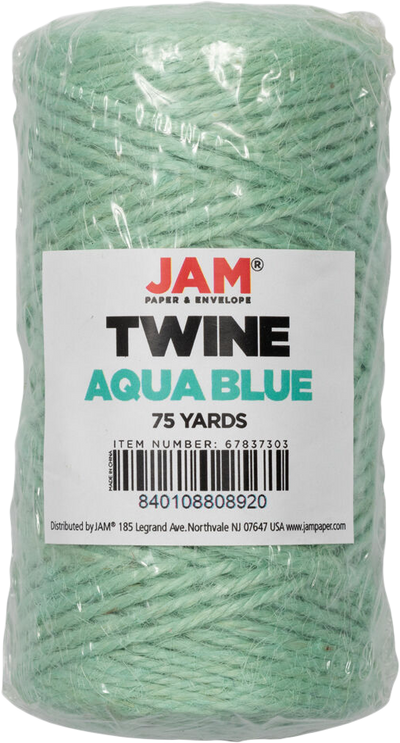 Aqua Blue 75 Yards Twine Ribbon
