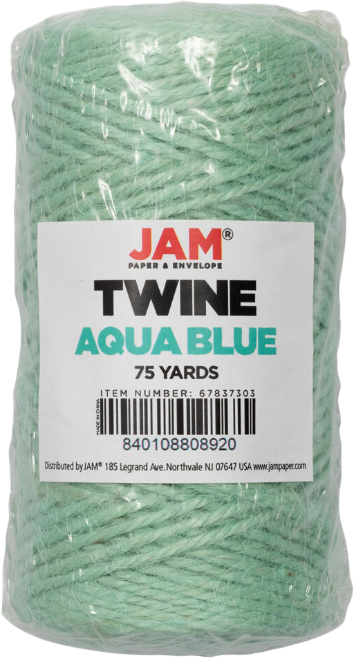 Aqua Blue 75 Yards Twine Ribbon