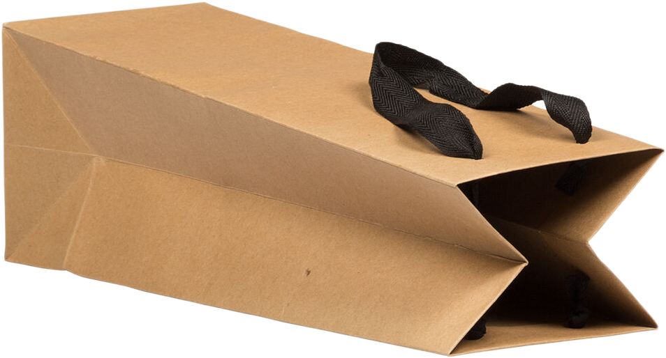 Matte Kraft Wine Bottle Gift Bags (5 x 4 x 12 3/4)