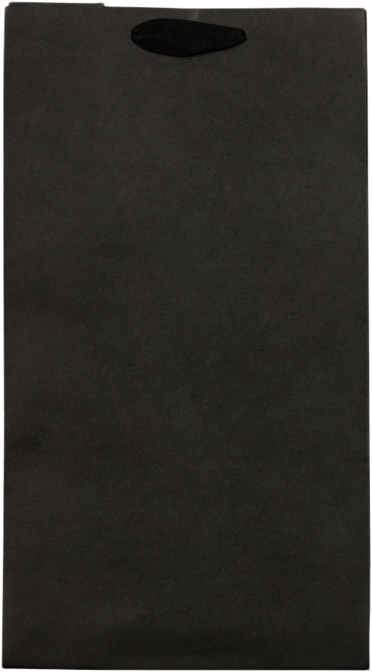 Indo Black Double Wine Bottle Gift Bags (8 1/4 x 4 1/2 x 15) - 2 Bottle Capacity