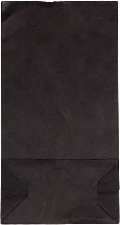 Black Kraft Small Paper Lunch Bags (4 1/4 x 5 1/2 x 2 3/8)