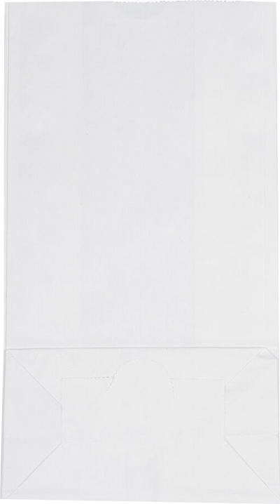 White Kraft Small Paper Lunch Bags (4 1/4 x 8 x 2 1/4)