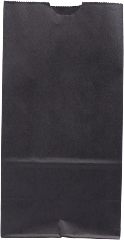 Black Kraft Medium Paper Lunch Bags (5 x 9 3/4 x 3)