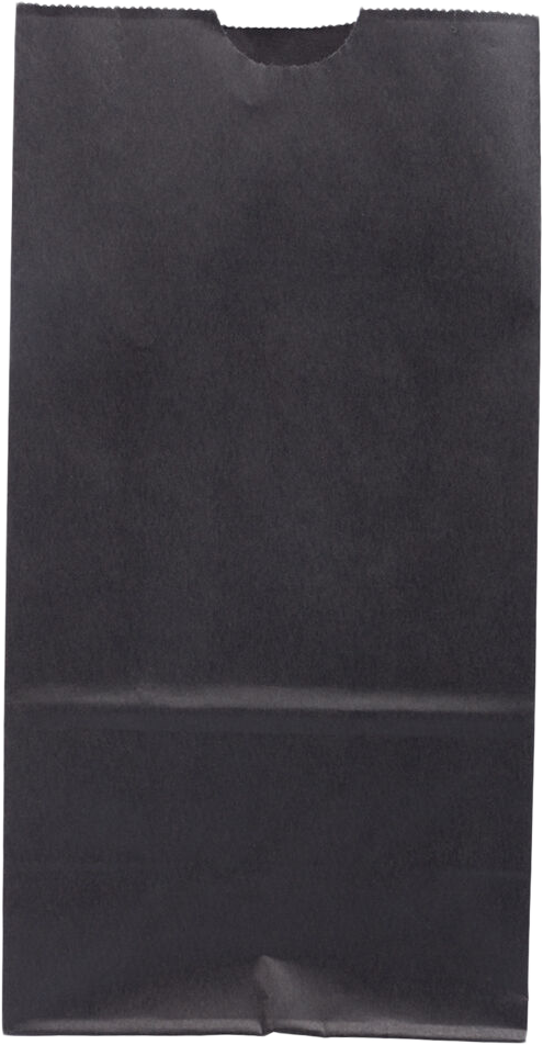 Black Kraft Medium Paper Lunch Bags (5 x 9 3/4 x 3)
