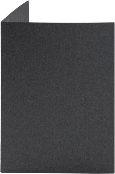 Anthracite Black Metallic 100lb A2 Foldover Card (4 1/4 x 5 1/2)