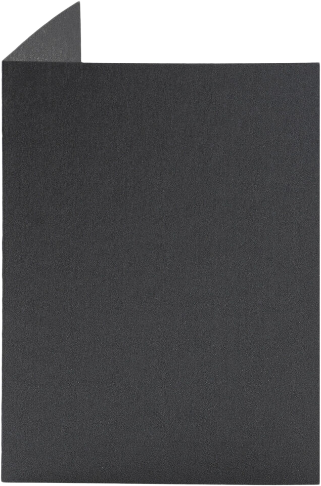 Anthracite Black Metallic 100lb A2 Foldover Card (4 1/4 x 5 1/2)