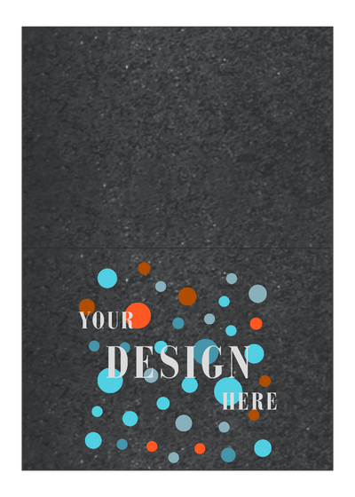 Anthracite Black Metallic 100lb 5 x 7 Foldover Cards