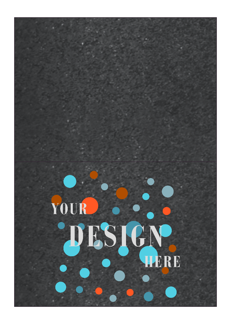 Anthracite Black Metallic 100lb 5 x 7 Foldover Cards