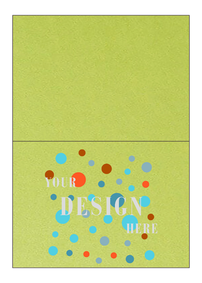 Malachite Green Metallic 80lb 5 x 7 Foldover Cards