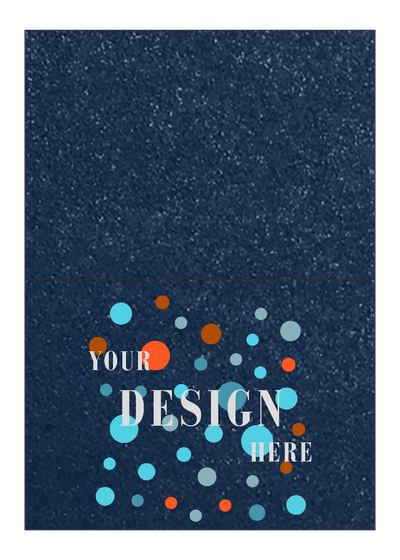 Lapis Lazuli Blue Metallic 100lb 5 x 7 Foldover Cards