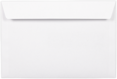 White 24lb 6 x 9 Booklet Window Envelopes