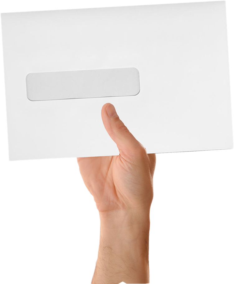 White 24lb 6 x 9 Booklet Window Envelopes