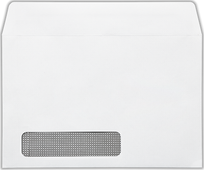 White with Security Tint 24lb 6 x 9 Booklet Machine Insertable Window Envelopes