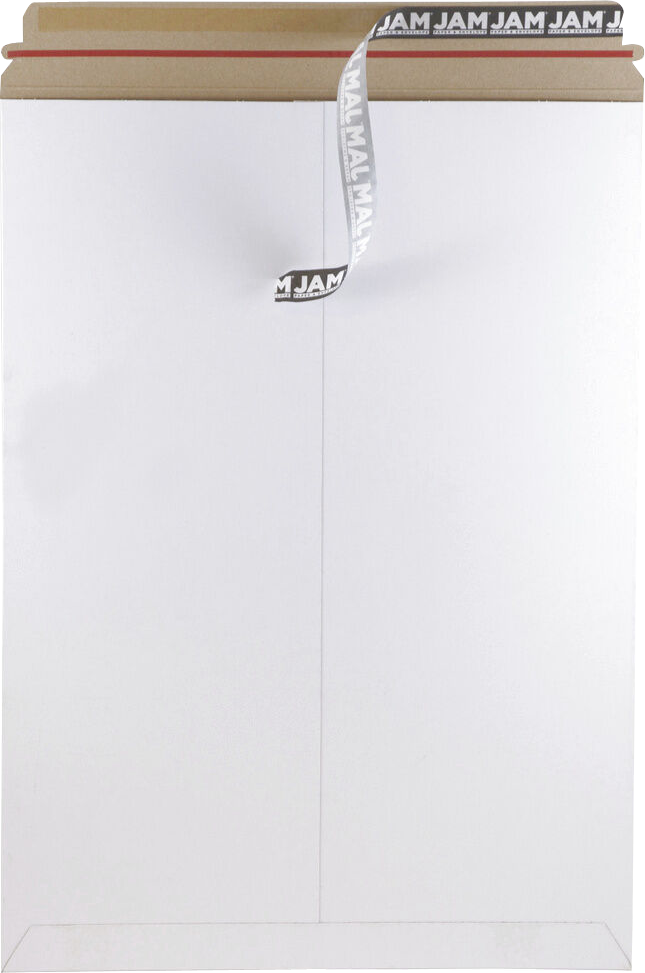 White 130lb 13 x 18 Photo Mailer Envelopes with Peel & Seal