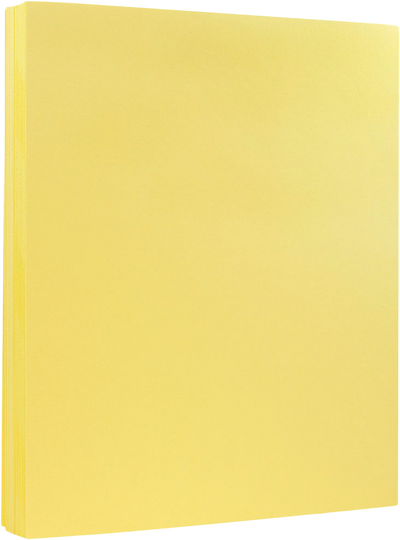 Canary Yellow 65lb 8 1/2 x 11 Cardstock