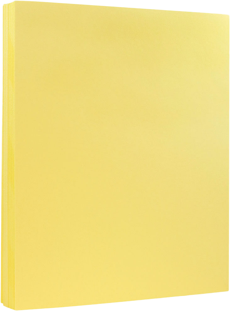 Canary Yellow 65lb 8 1/2 x 11 Cardstock