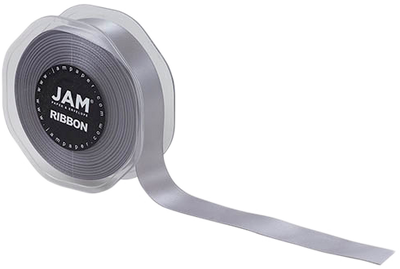 Silver Satin 7/8 Inch x 25 Yards Ribbon
