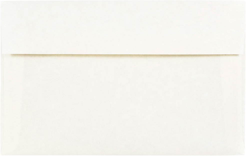 White Parchment 24lb A10 Invitation Envelopes (6 x 9 1/2)