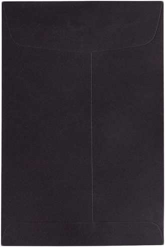 Smooth Midnight Black 32lb 6 x 9 Open End Envelopes