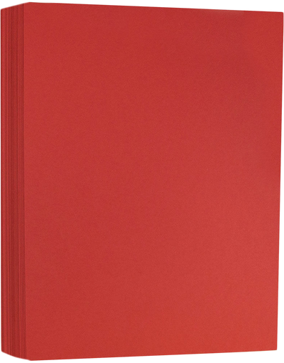 Ruby Red 130lb 8 1/2 x 11 Cardstock