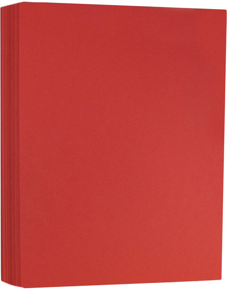 Ruby Red 130lb 8 1/2 x 11 Cardstock