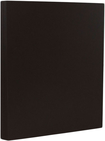 Smooth Midnight Black 100lb 8 1/2 x 11 Cardstock