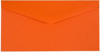 Mandarin Orange 24lb #7 3/4 Monarch Envelopes (3 7/8 x 7 1/2)