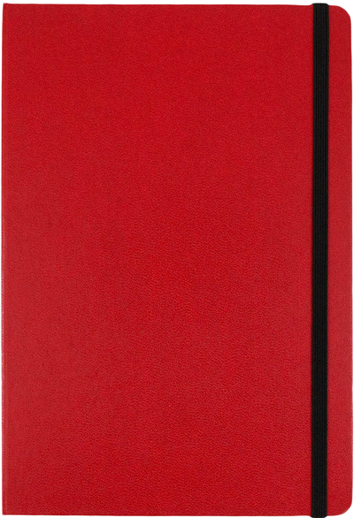 Red Large 5 7/8 x 8 1/2 Notebooks (100 Lined Pages)