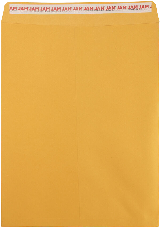 Brown Kraft 28lb 12 x 15 1/2 Open End Envelopes with Peel & Seal