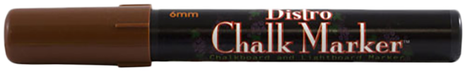 Brown Broad Point Chalk Marker