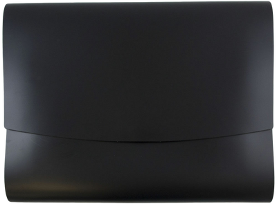 Black 14 x 11 Leather Portfolios with Snap