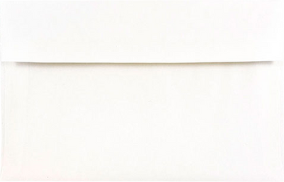 White with Silver Foil Lining 24lb A10 Invitation Envelopes (6 x 9 1/2)