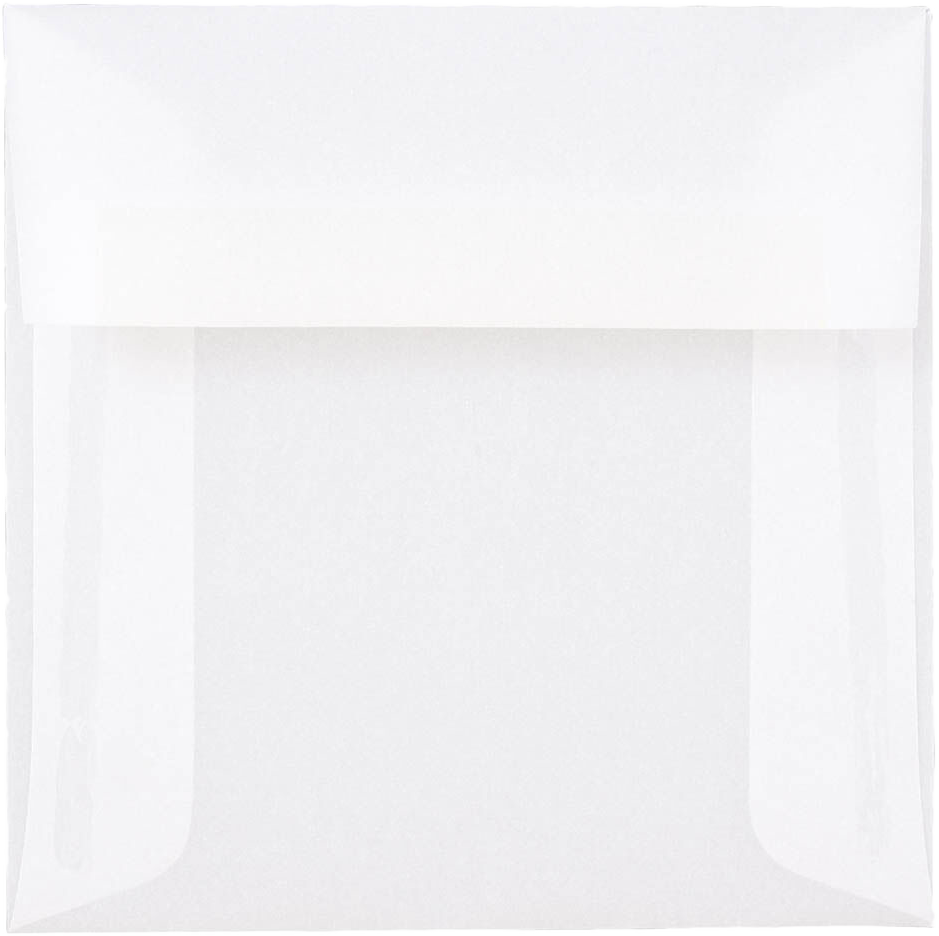 Clear Translucent 30lb 5 x 5 Square Envelopes