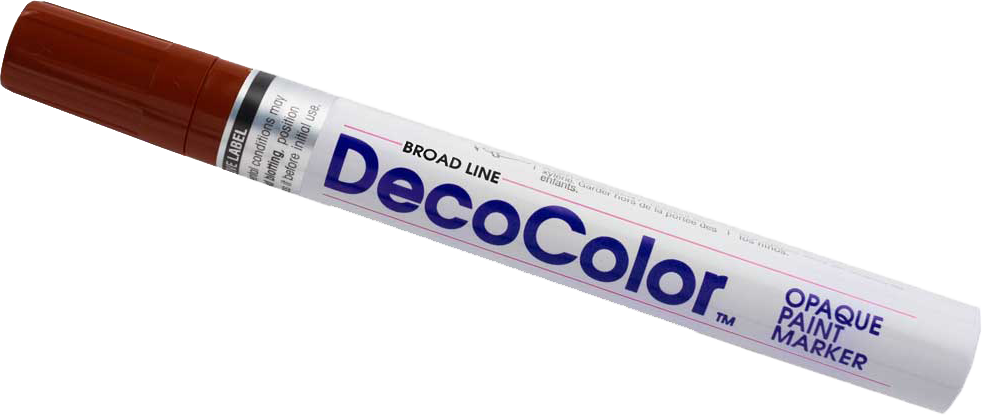 Brown Broad Line Opaque Paint Marker